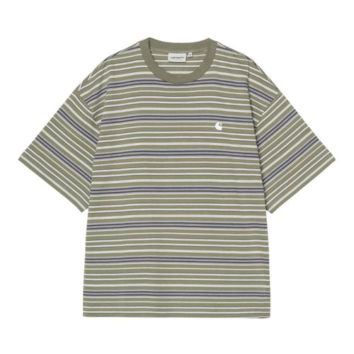 Carhartt WIP Zane T-Shirt Zane Stripe Dollar Green