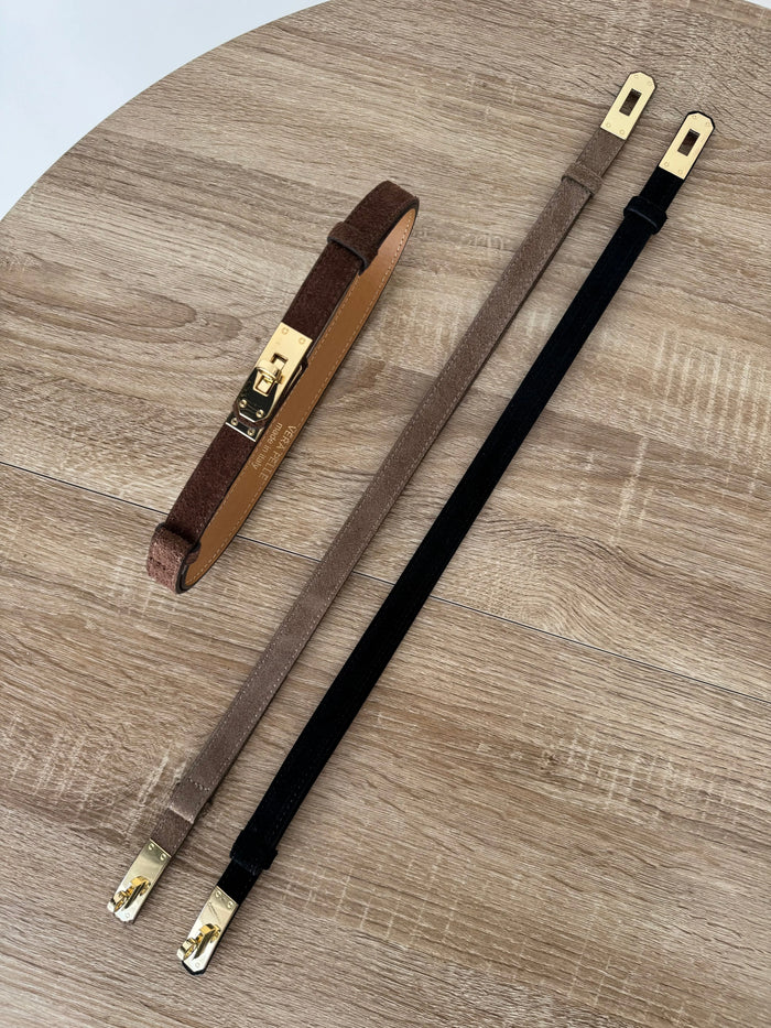 Ceinture cuir/daim DS.Sélection