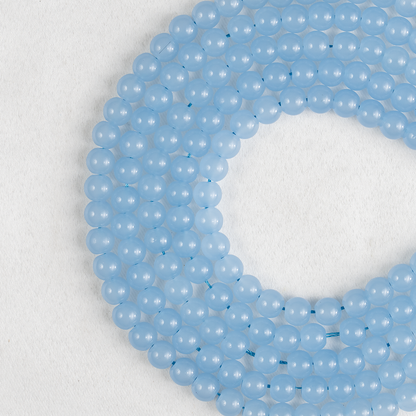 Chalcedony  Dyed Beads, Natural Round Crystal Beads 6mm to 10mm