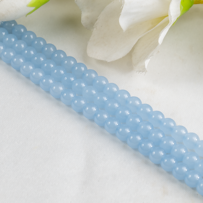 Chalcedony  Dyed Beads, Natural Round Crystal Beads 6mm to 10mm