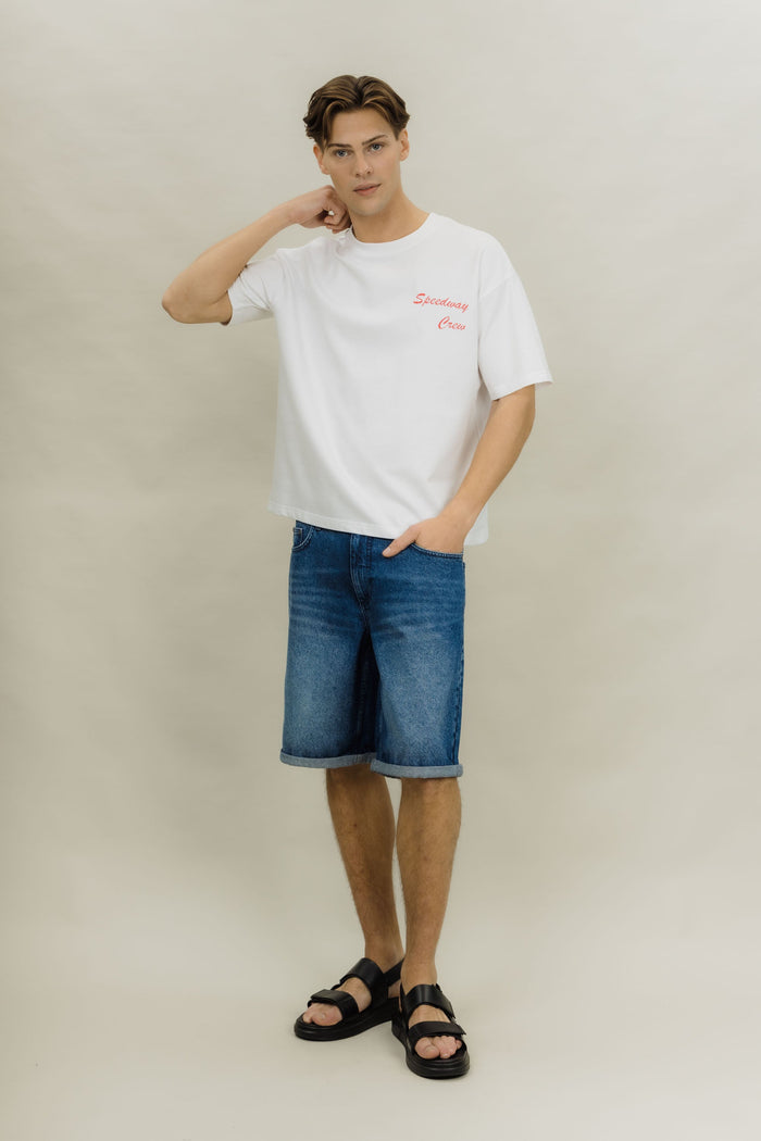 Urban Pioneers Male Chance Denim Shorts SHORTS MID BLUE