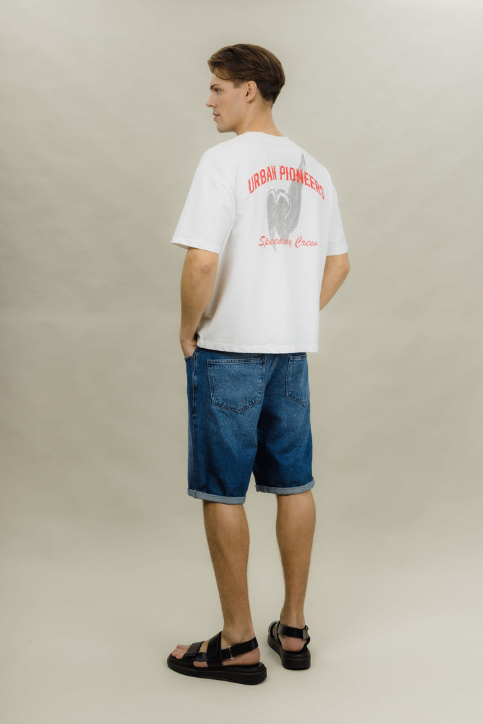 Urban Pioneers Male Chance Denim Shorts SHORTS MID BLUE