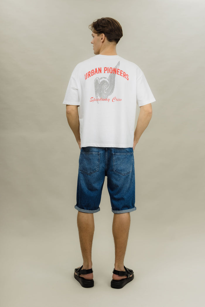 Urban Pioneers Male Chance Denim Shorts SHORTS MID BLUE