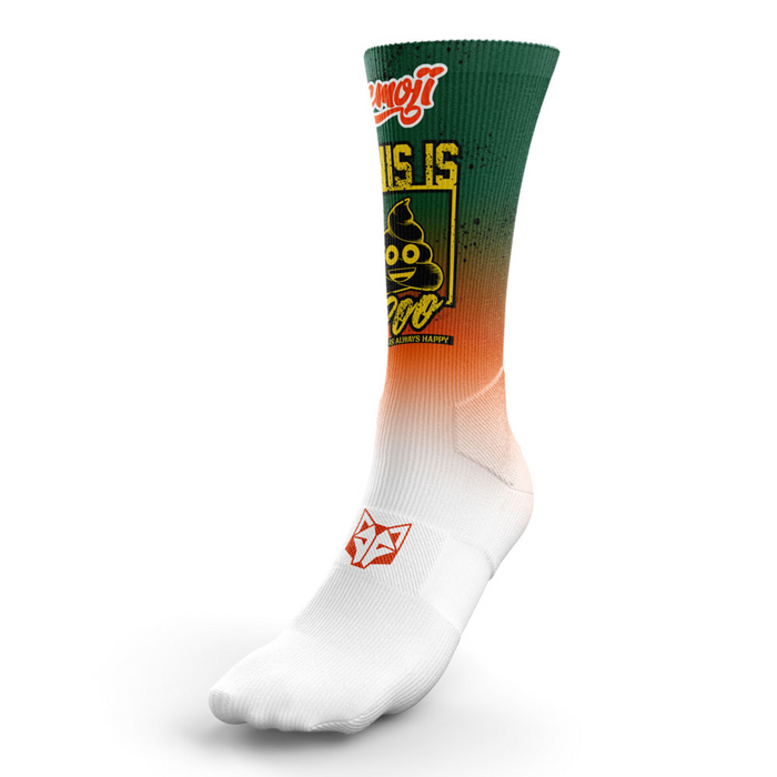 Chaussettes sublimées - Emoji Be Like Poo