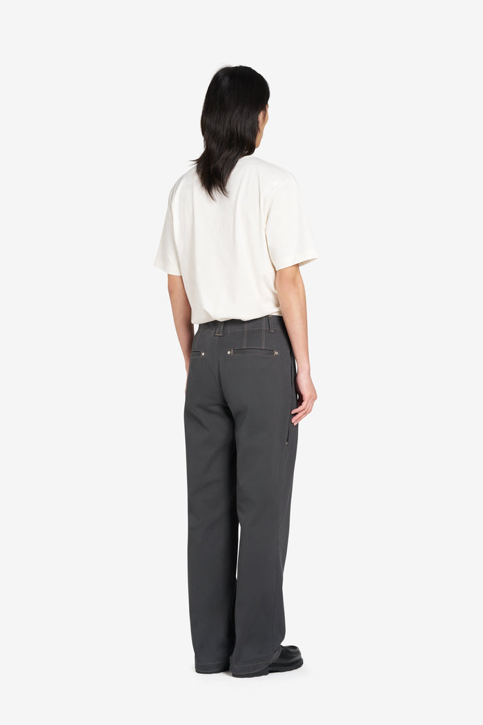 ÉTUDES STUDIO CHINO ZIP PANTS DK GREY 2