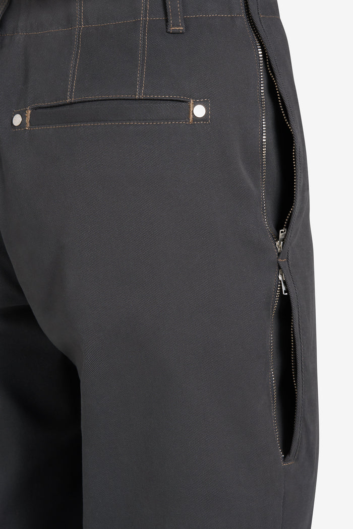 ÉTUDES STUDIO CHINO ZIP PANTS DK GREY 2