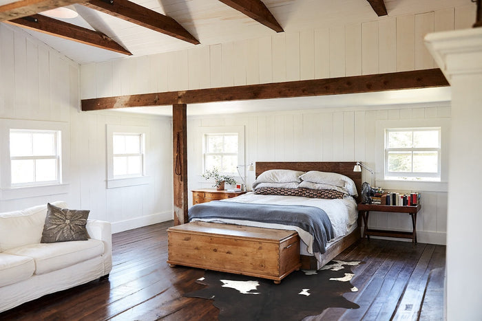 Chocolate and White Cowhide Rug #B3609