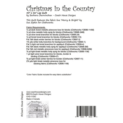 Christmas in the Country (Clothworks) Downloadable PDF Quilt Pattern