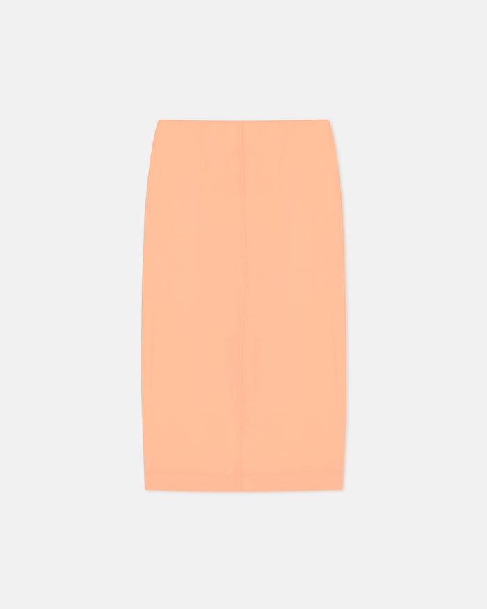 Ciar - Crepe Organza Mid-Length Skirt - Apricot