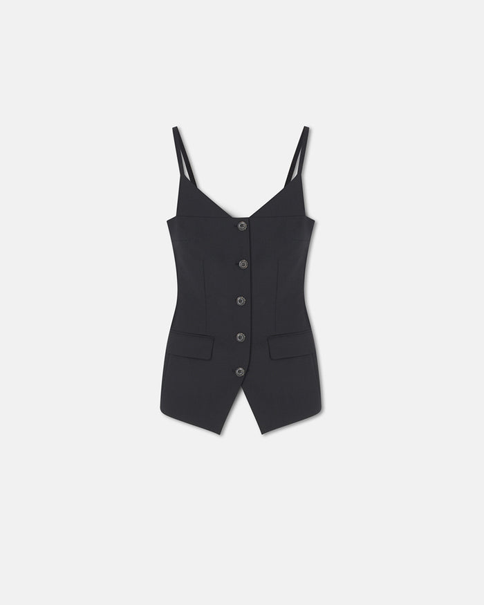 Cinda - Open-back top - Black