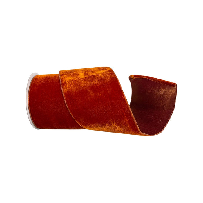 Cinnamon Velvet Ribbon 6"X10YD