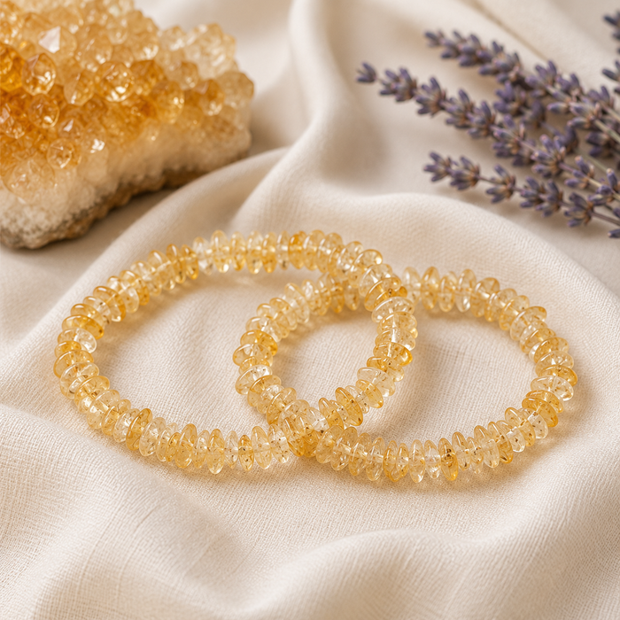 Citrine Chip Bracelet (Physical Healing and Stress Relief)