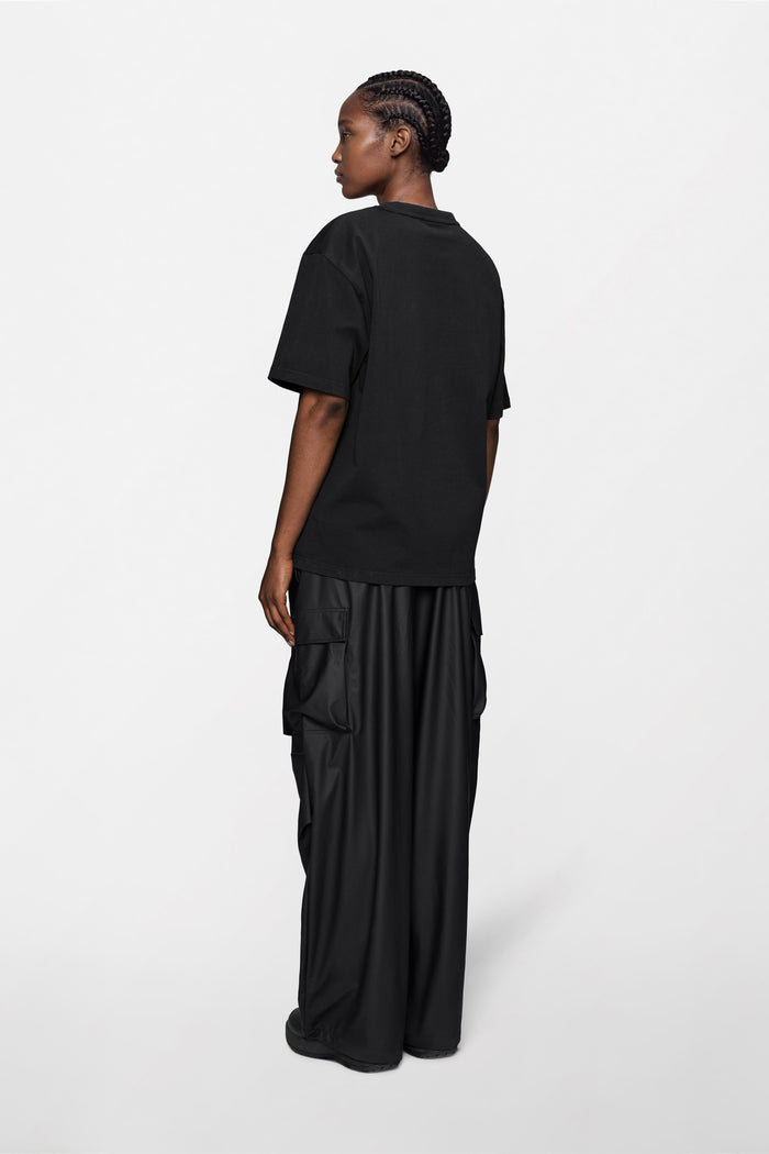 RAINS Classic T-shirt Splash Black Short Sleeve