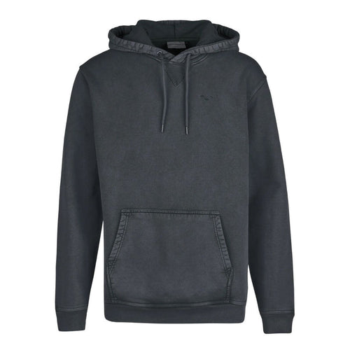 Cleptomanicx Ligull Washed Boxy Hoodie Blue Graphite
