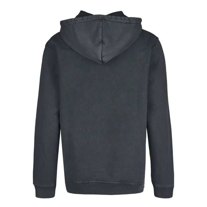 Cleptomanicx Ligull Washed Boxy Hoodie Blue Graphite