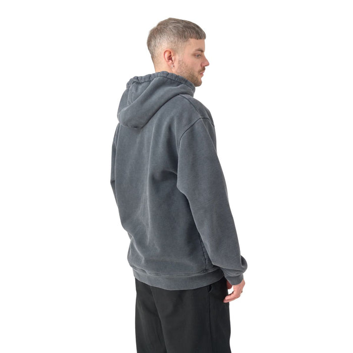 Cleptomanicx Ligull Washed Boxy Hoodie Blue Graphite