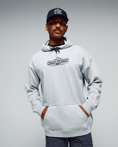 Coast To Coast - Unisex Hoodie V2 - Light Grey Marle