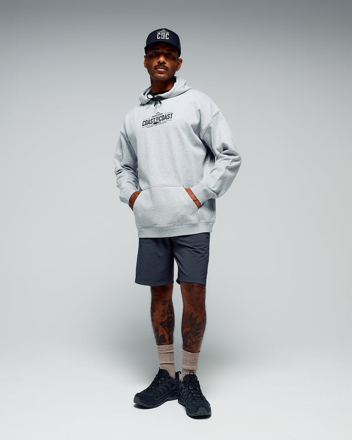 Coast To Coast - Unisex Hoodie V2 - Light Grey Marle