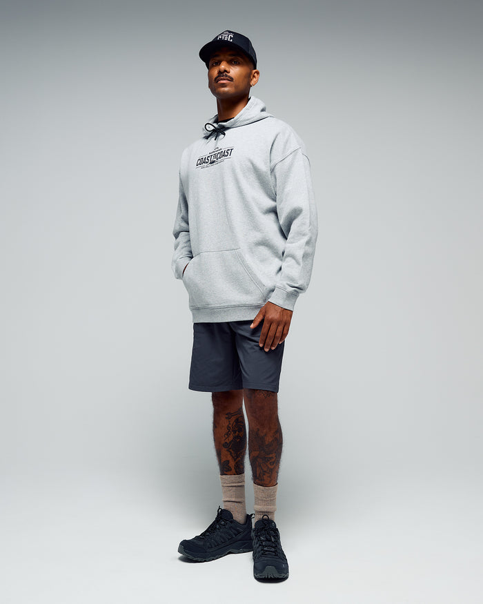 Coast To Coast - Unisex Hoodie V2 - Light Grey Marle