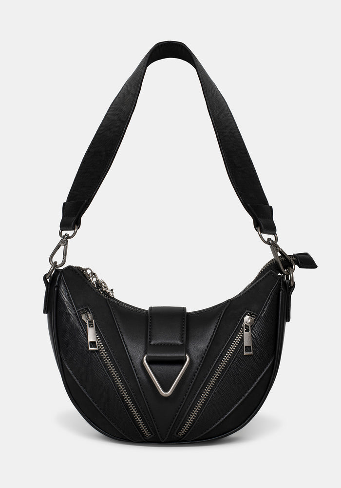 Colette Rat Zip Triangle Hardware Shoulder Bag