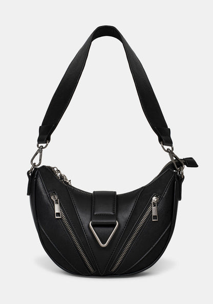 Colette Rat Zip Triangle Hardware Shoulder Bag