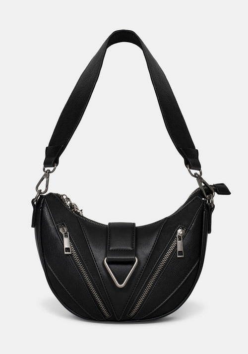Colette Rat Zip Triangle Hardware Shoulder Bag