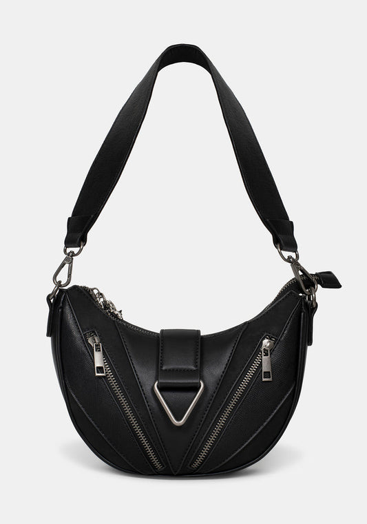 Colette Rat Zip Triangle Hardware Shoulder Bag