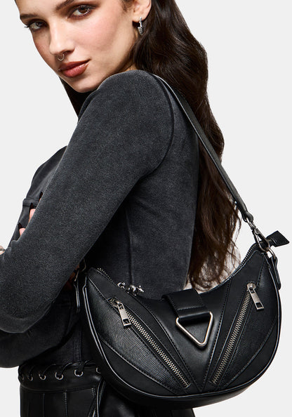 Colette Rat Zip Triangle Hardware Shoulder Bag