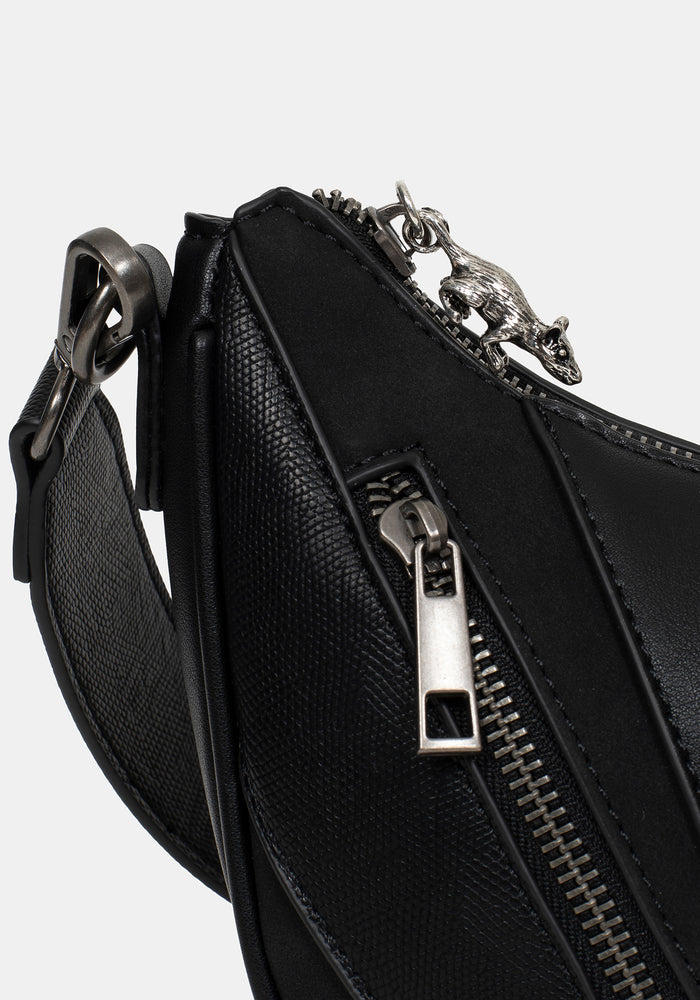 Colette Rat Zip Triangle Hardware Shoulder Bag