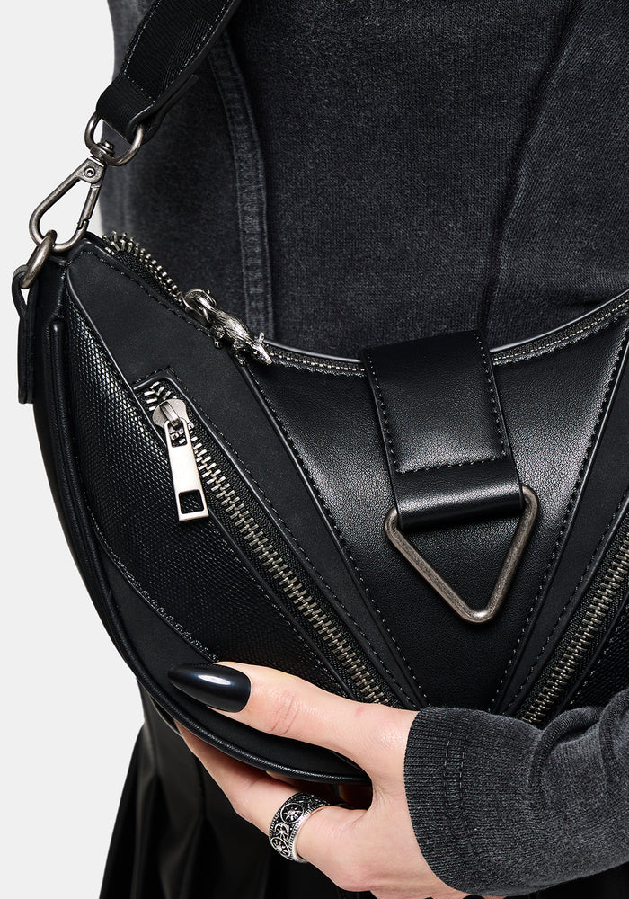 Colette Rat Zip Triangle Hardware Shoulder Bag