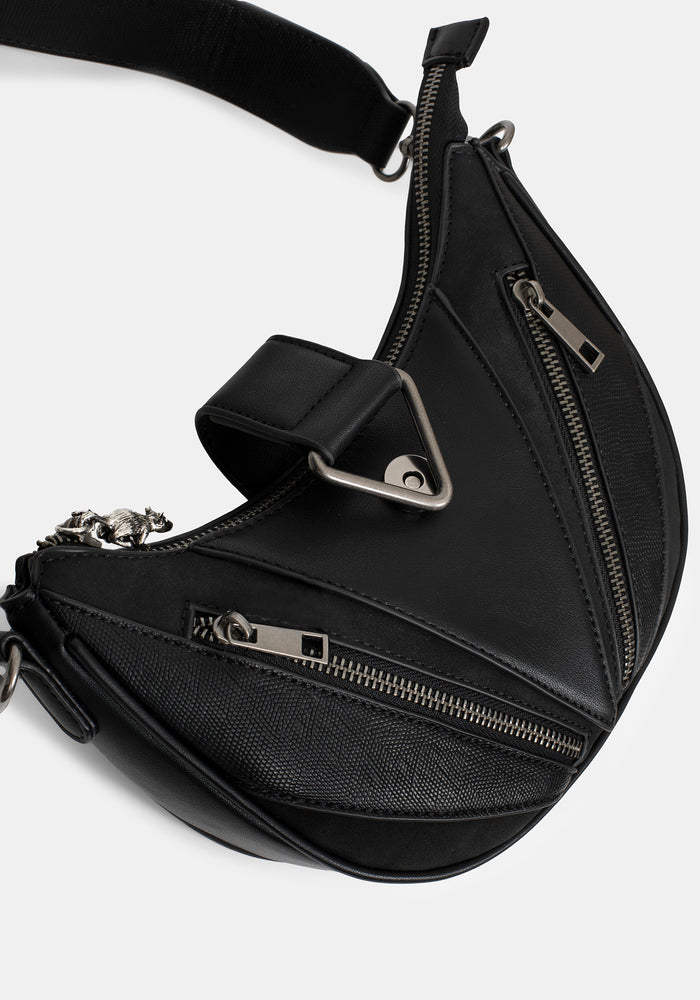 Colette Rat Zip Triangle Hardware Shoulder Bag