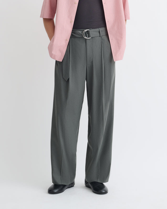 Colten - Belted pants - Dark Grey