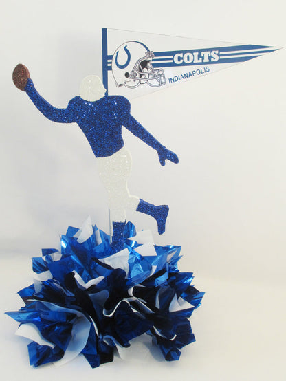 Colts football table centerpiece - Designs by Ginny