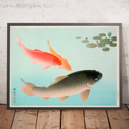 A framed image of