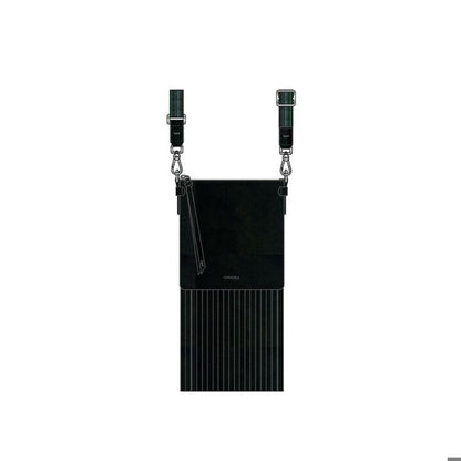 black crossbody with fringe