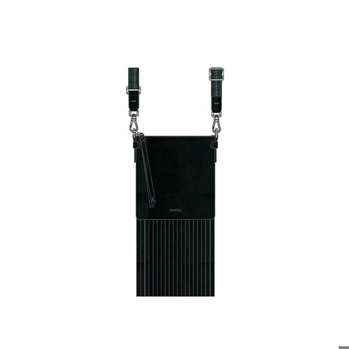 black crossbody with fringe