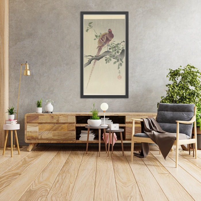 A framed image of