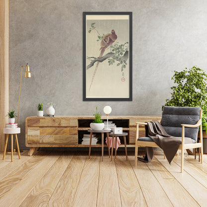 A framed image of
