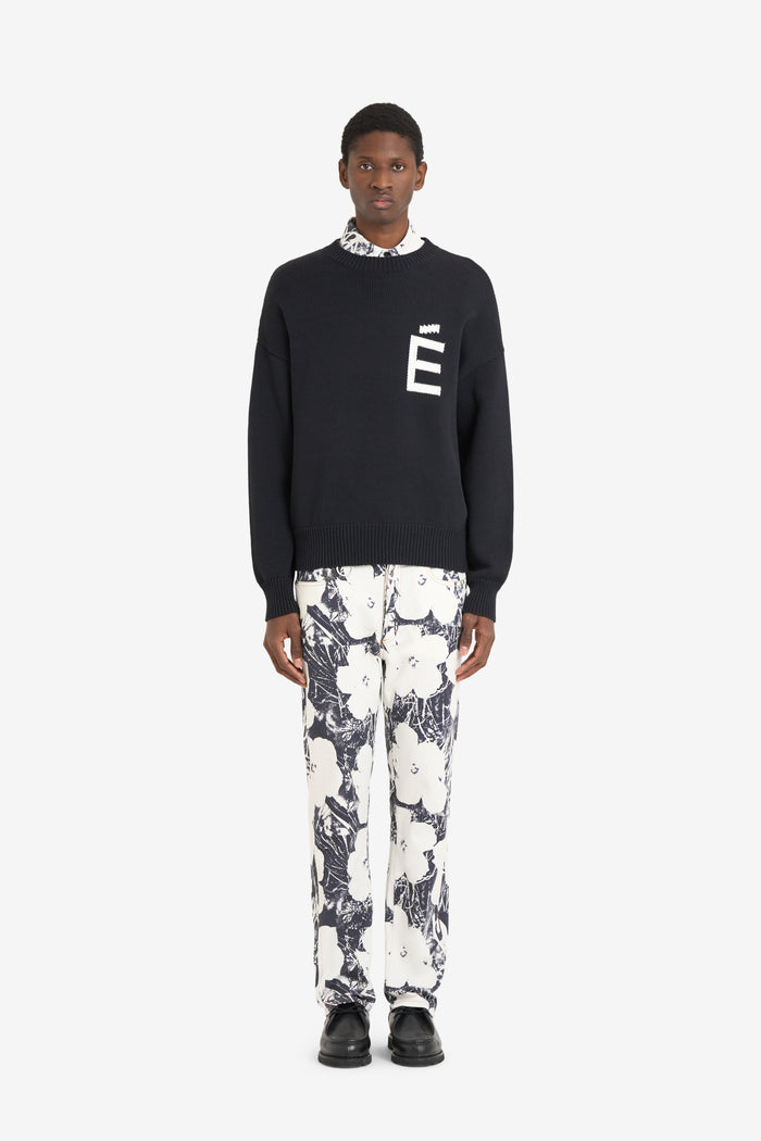 ETUDES STUDIO COTTON ROUNDNECK BLACK 2