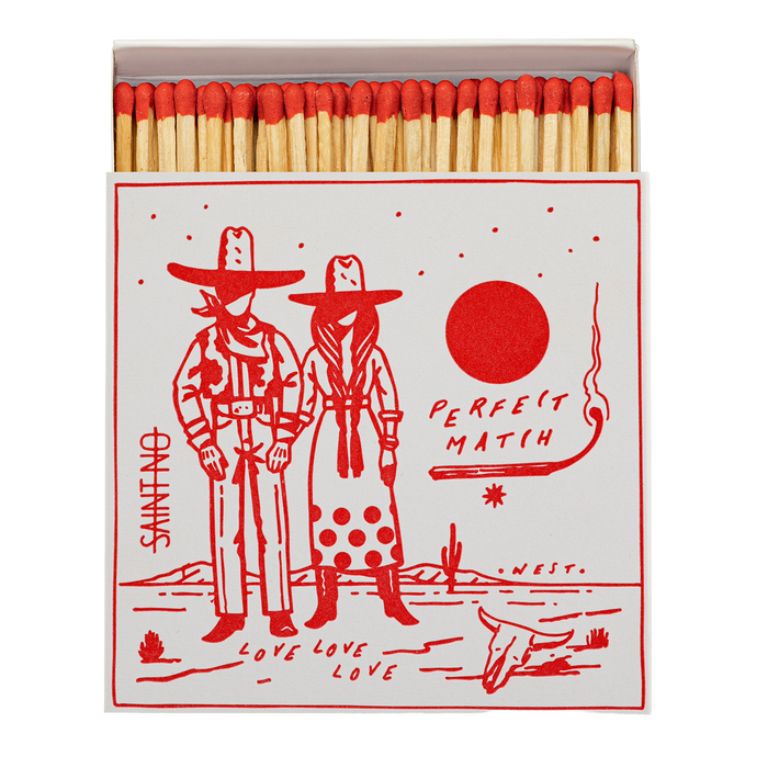 Cowboy Perfect Match Square Safety Matches Eleish Van Breems Home