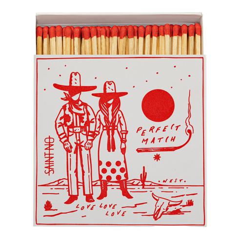 Cowboy Perfect Match Square Safety Matches Eleish Van Breems Home