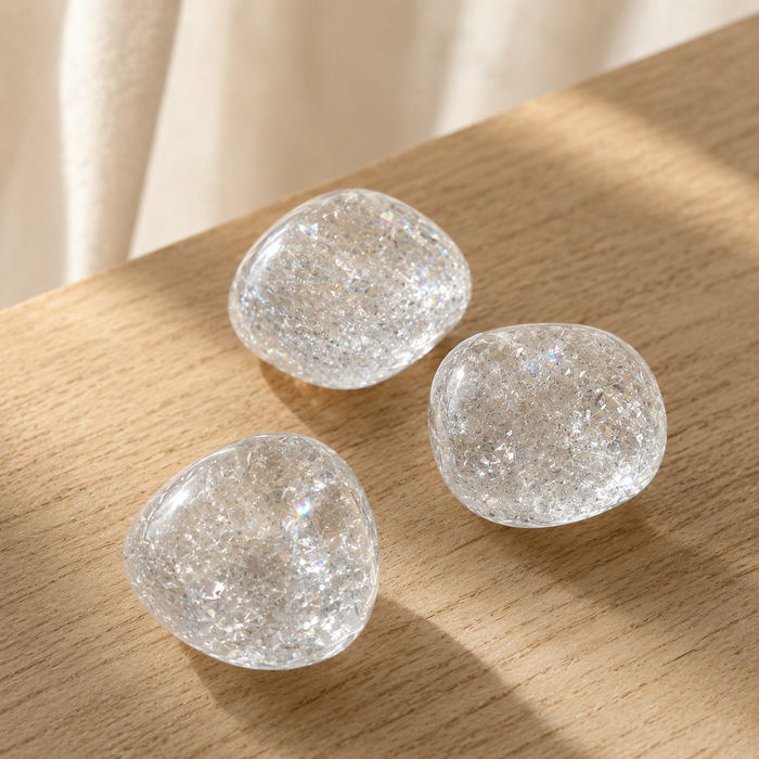 Crack Crystal Tumbled Crystals (Energy Amplification and Programmability)