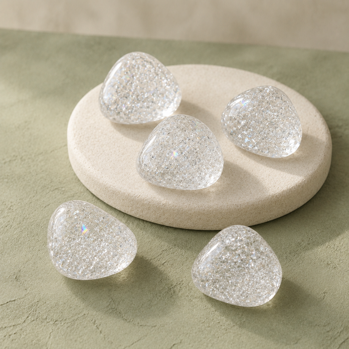 Crack Crystal Tumbled Crystals (Energy Amplification and Programmability)