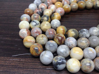 Crazy Lace Agate Gemstone Mala, 108 Prayer Bead Mala.