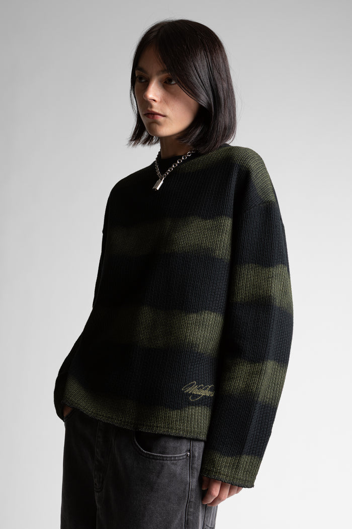 Crewneck Script Striped