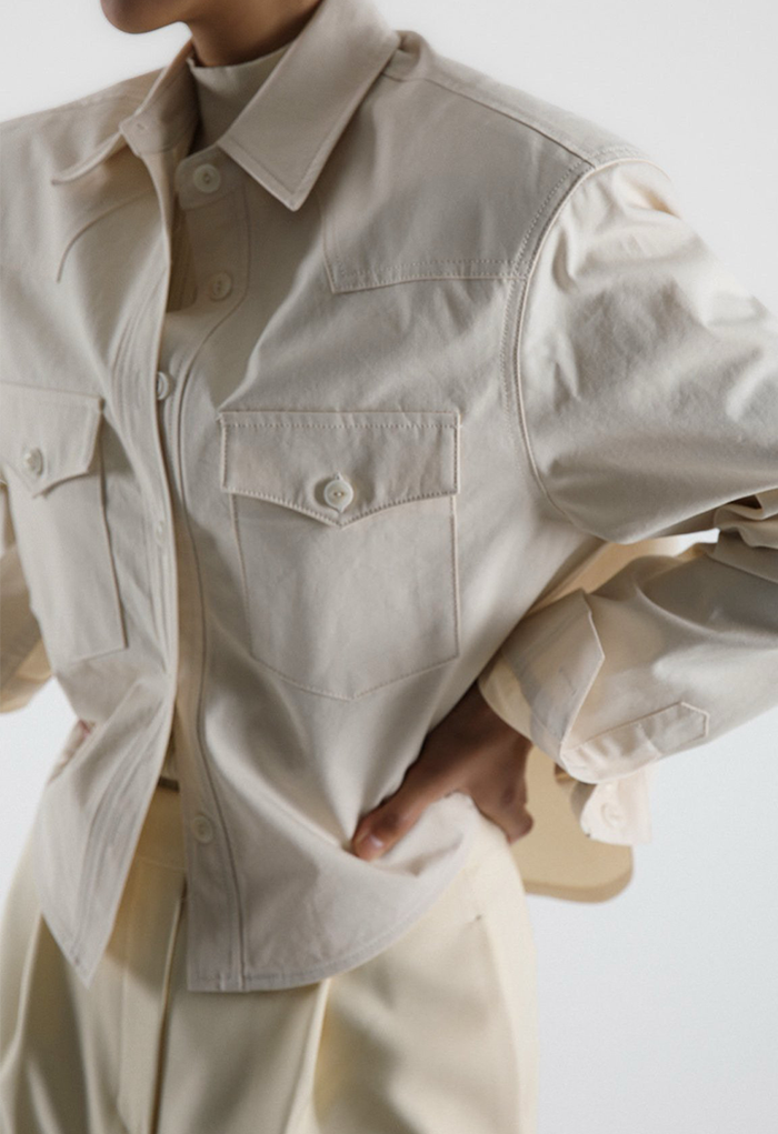 CROPPED PADDED JACKET