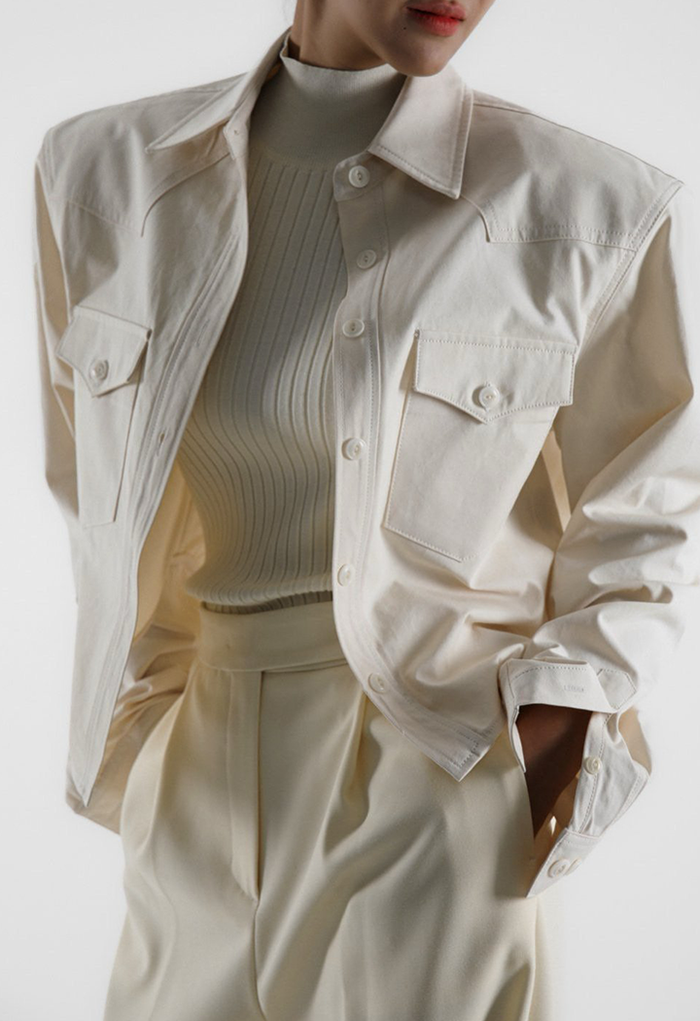 CROPPED PADDED JACKET