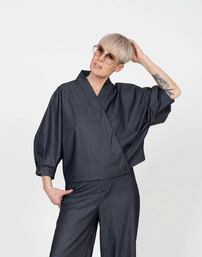 Cross-Over Shirt Paper Sewing Pattern, The Assembly Line