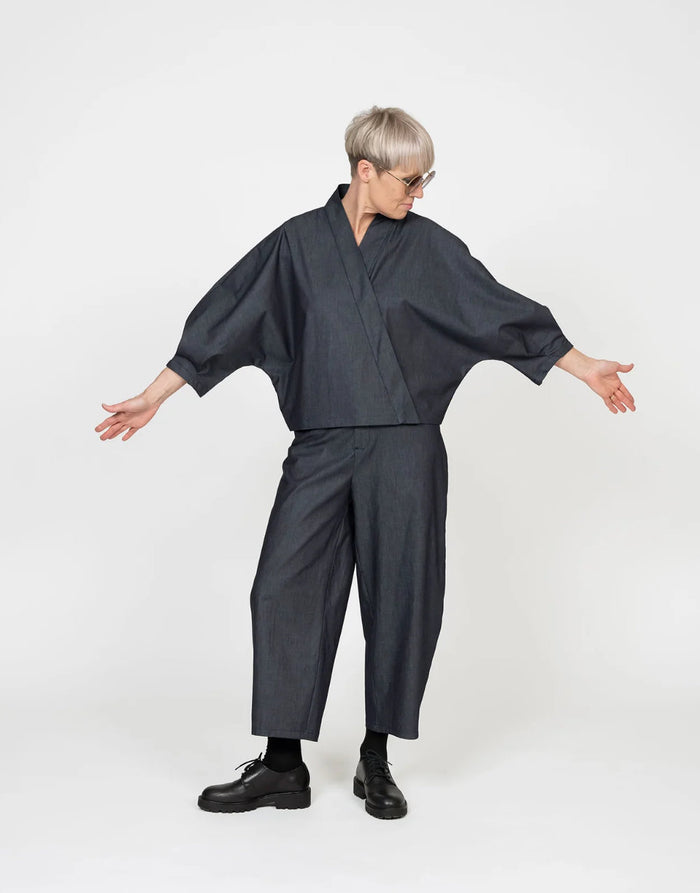 Cross-Over Shirt Paper Sewing Pattern, The Assembly Line