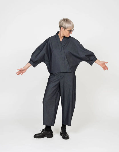 Cross-Over Shirt Paper Sewing Pattern, The Assembly Line